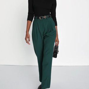 Chic Vintage Green Trousers